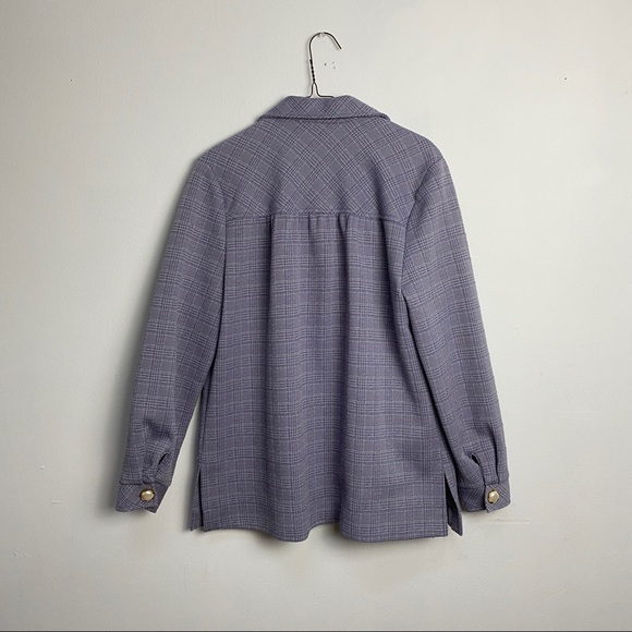 Vintage Lavender Plaid Shacket - Picture 2 of 5